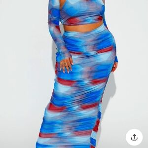 Cute Grungey Skirt Set